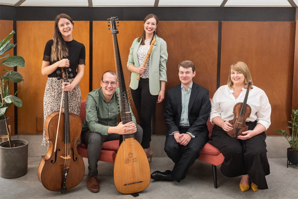鶹Ƶ, BBC Radio 3 and the National Centre for Early Music announce Ensemble Augelletti as the New Generation Baroque Ensemble for 2023-25